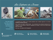 Tablet Screenshot of lesenfantsdejeanne.fr